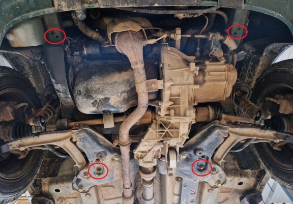 Cubre carter metalico Fiat Panda 4x4 - paquete promocional