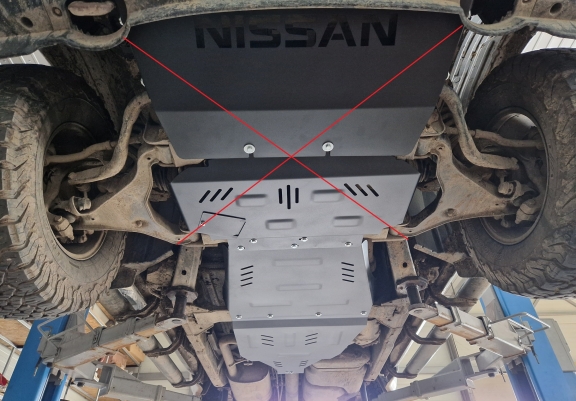 Protector de aluminio de la caja de cambios Nissan Pathfinder