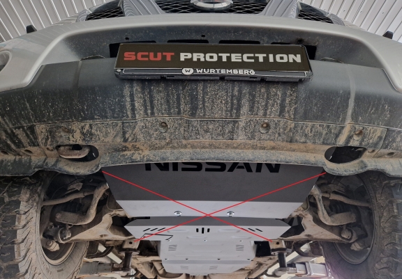 Protector de aluminio de la caja de cambios Nissan Pathfinder