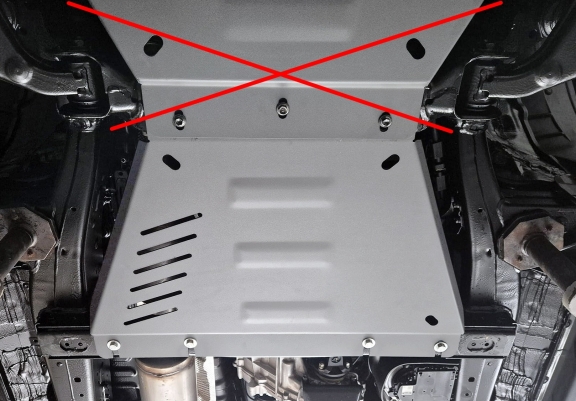 Protector de aluminio de la caja de cambios Toyota Hilux